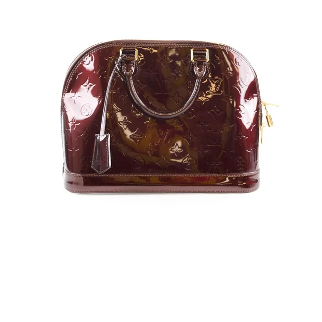 Louis Vuitton Alma PM Vernis - Amarante in Leather from The Purse Affair