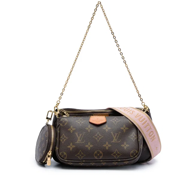 Brown Louis Vuitton Monogram Multi Pochette Accessoires Satchel in Brown Coated canvas from Designer Revival