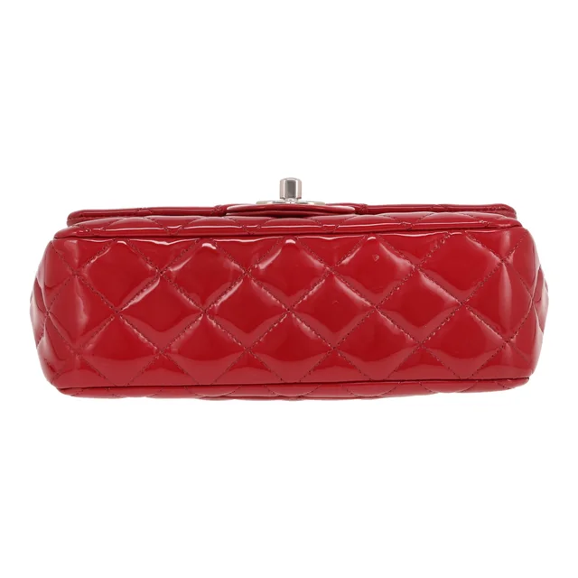 Chanel Mini Timeless shoulder bag in Red Patent leather from Collector Square, photo 2 of 4