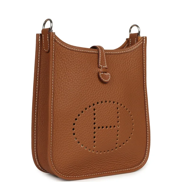 Hermès Evelyne TPM Gold Clemence Palladium Hardware in Gold Clemence leather from Madison Avenue Couture, photo 2 of 2
