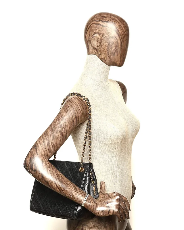 Chanel Quilted Caviar Chain Bag in Caviar leather from A Retro Tale, photo 8 of 8