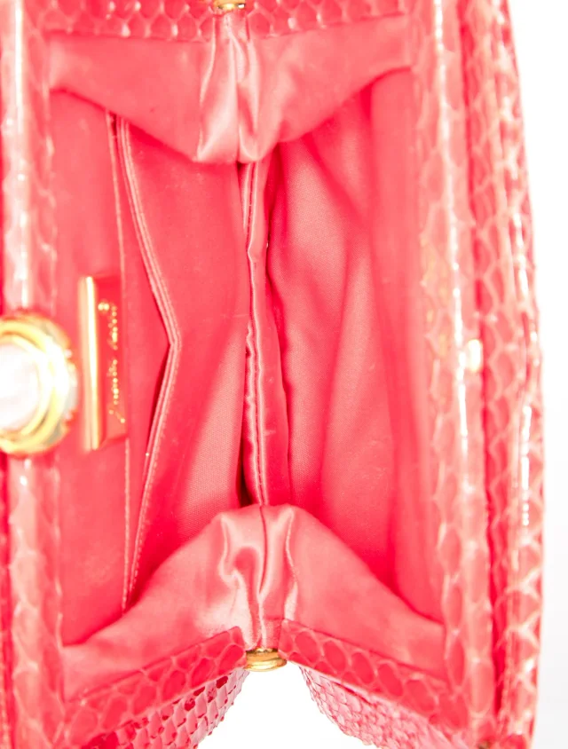 Judith Leiber Evening Bag in red Leather from The RealReal, photo 6 of 6