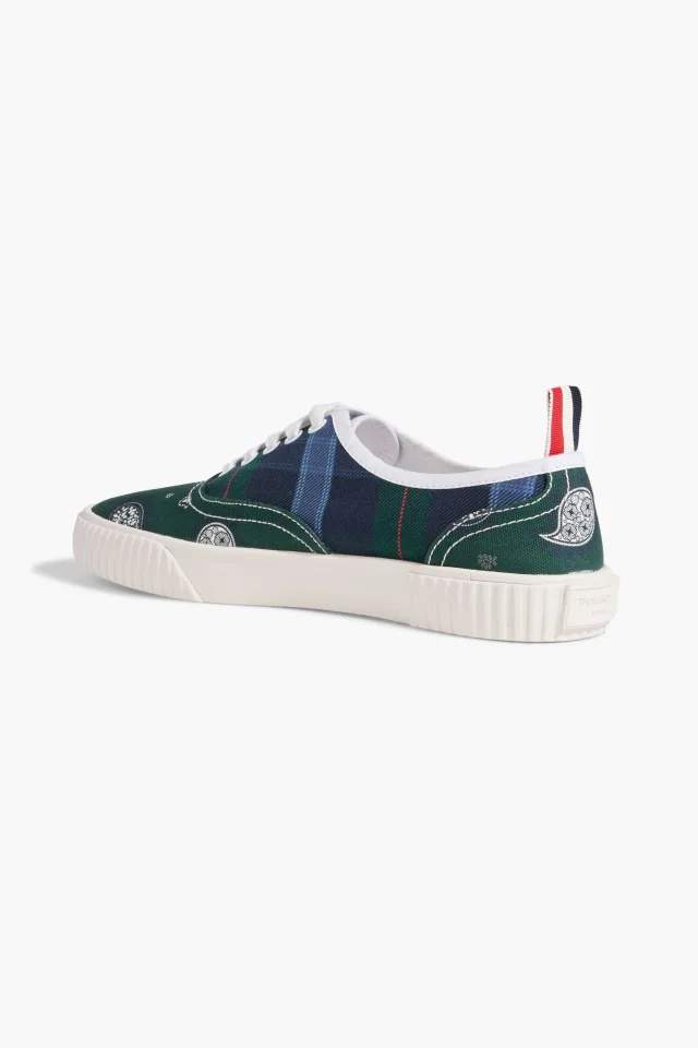 Thom Browne Heritage Canvas Sneakers, photo 3 of 4 from THE OUTNET