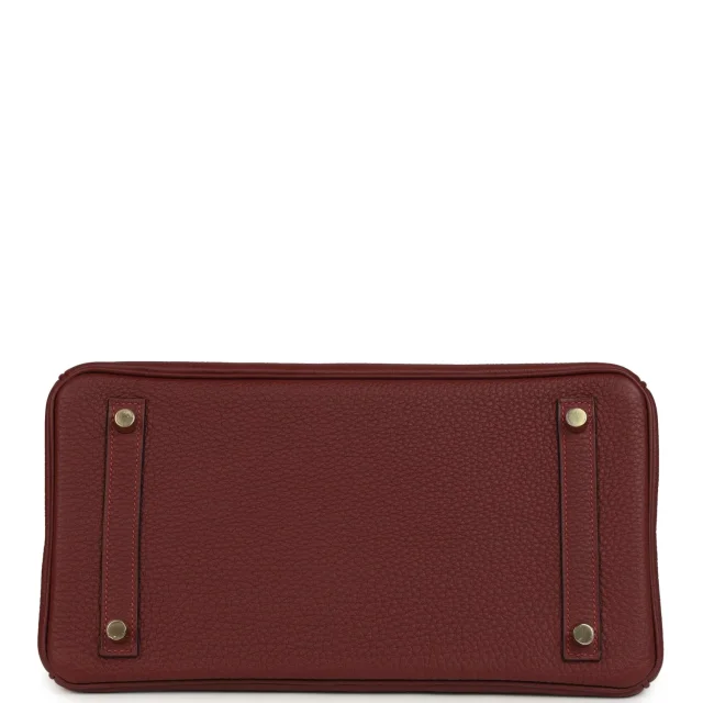 Hermès Birkin 30 Rouge H Togo Gold Hardware in Burgundy Togo from Madison Avenue Couture, photo 6 of 9