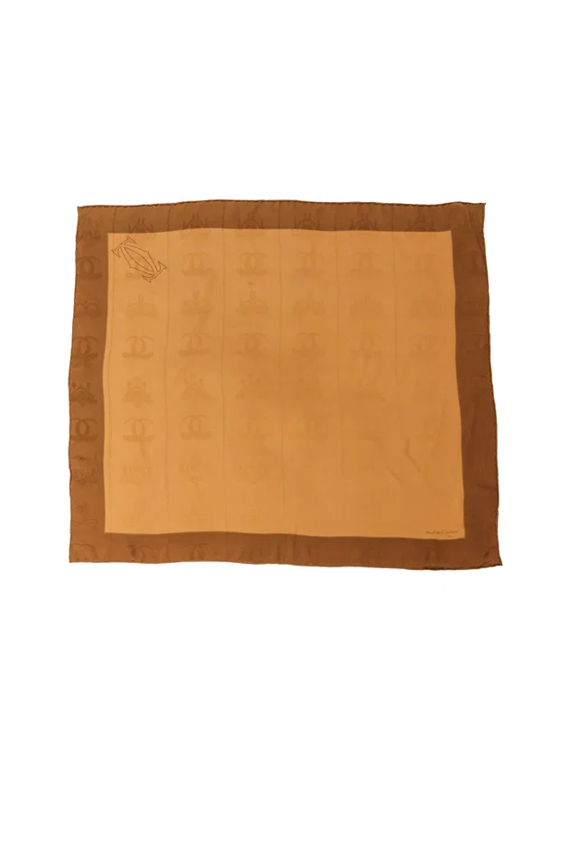 Cartier CC Logo Jacquard Scarf in Silk from Recess LA