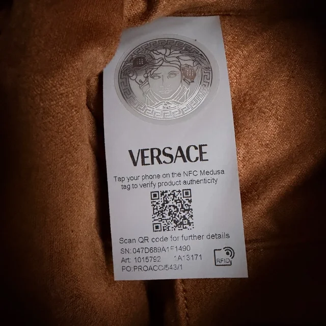 Versace Tag Nappa Bowling Bag in yellow Nappa leather from Poshmark, photo 14 of 15