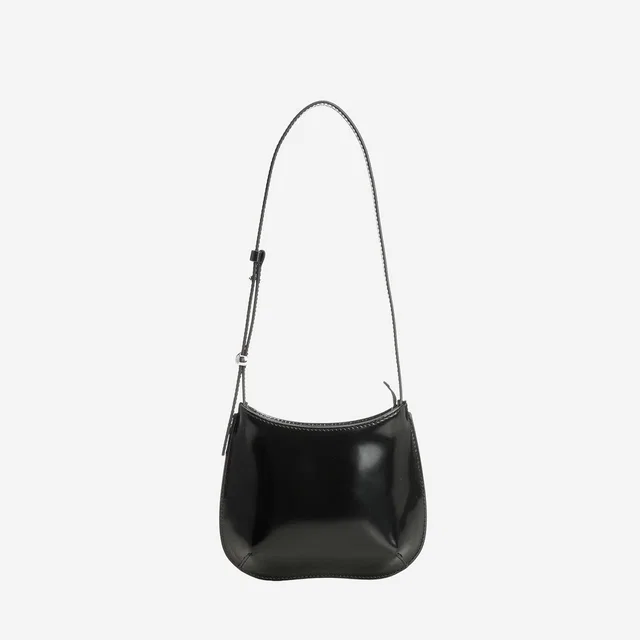 Jacquemus Shoulder Bag — Black Leather in Black Leather from HEWI