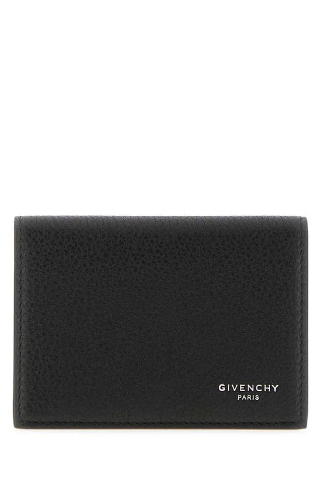 Givenchy Business Card Case — Black Exterior: Calf Cases in Black Calfskin from HEWI