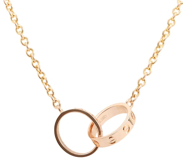 Cartier 18K Baby Love Necklace - Gold in Gold from VINTAGE QOO TOKYO