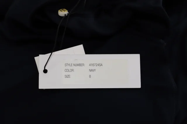 Adam Lippes Cape Dress in Navy Blue Viscose in Blue, photo 5 of 6 from ShopSimon