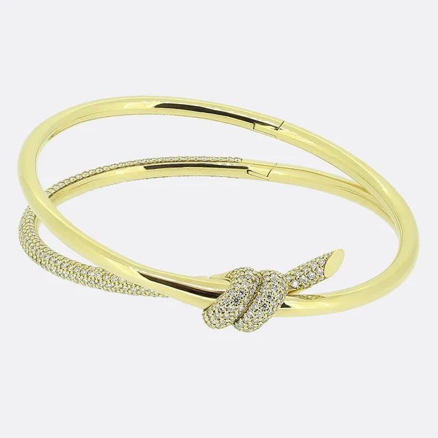 Tiffany & Co. Knot Double Row Hinge Bangle from The Vintage Jeweller