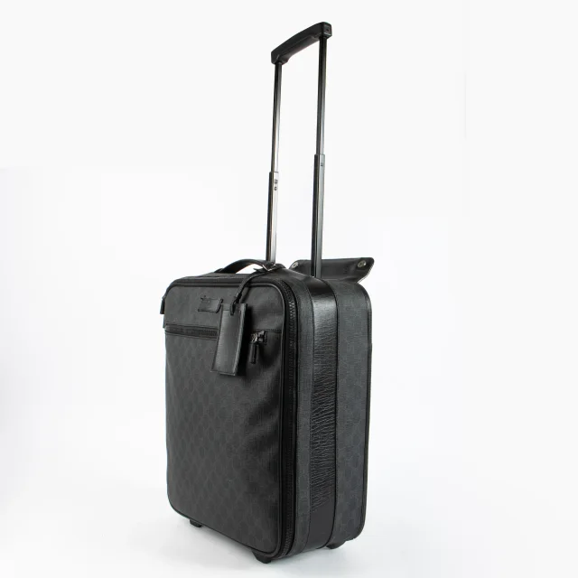 Gucci Black GG Supreme Trolley in Black Canvas from Labellov, photo 2 of 5