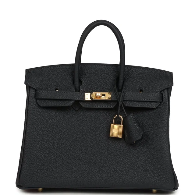 Hermès Birkin 25 Caban Togo Gold Hardware in Togo leather from Madison Avenue Couture
