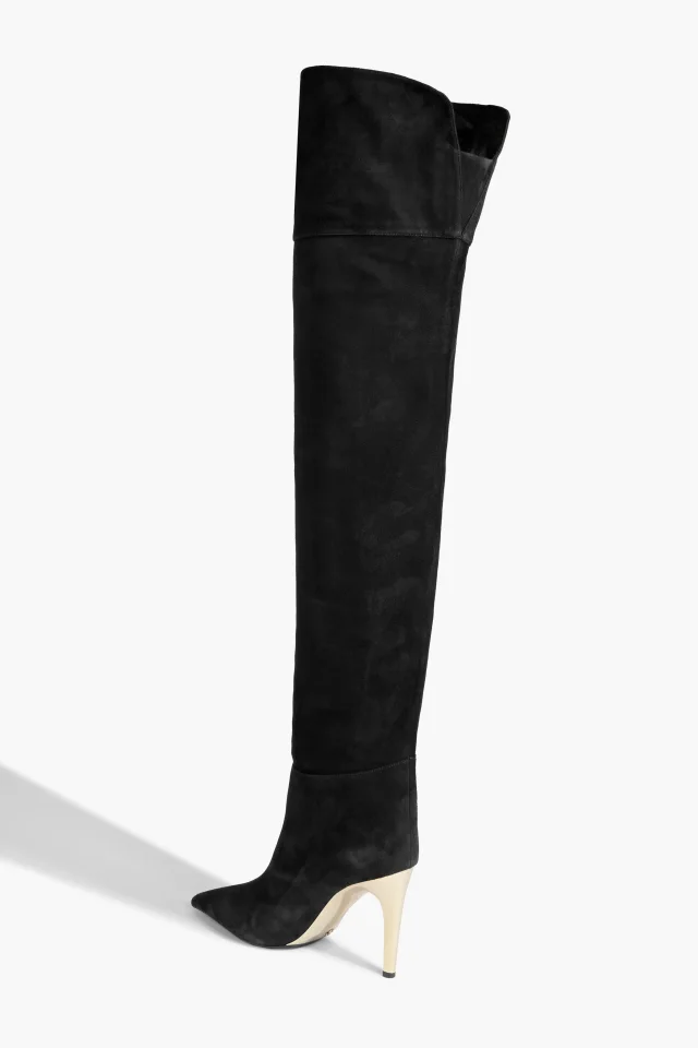 Jimmy Choo Cierra 100 Suede Over-the-Knee Boots, photo 3 of 4 from THE OUTNET