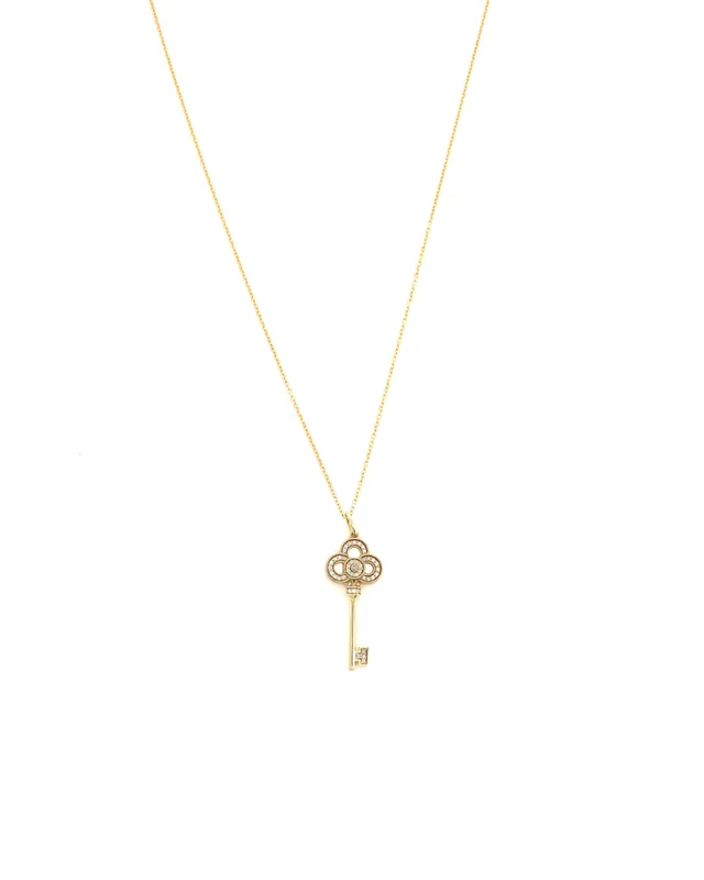 Tiffany & Co. Crown Key in 18ct Gold with Diamonds in Gold from A Retro Tale