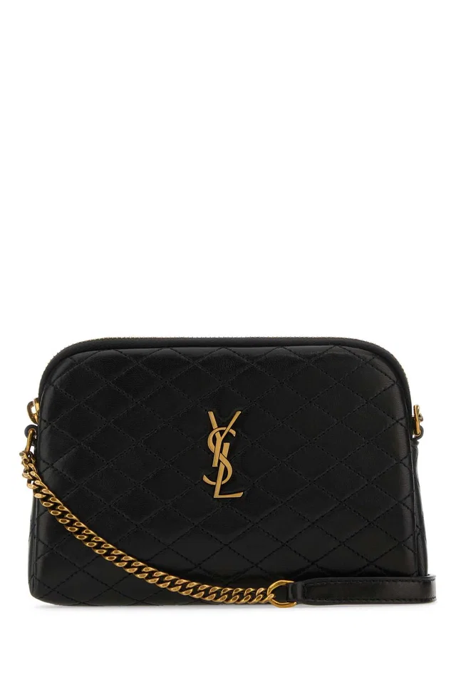 Saint Laurent Gaby Crossbody Bag — Black Lamb Skin in Black Lambskin from HEWI