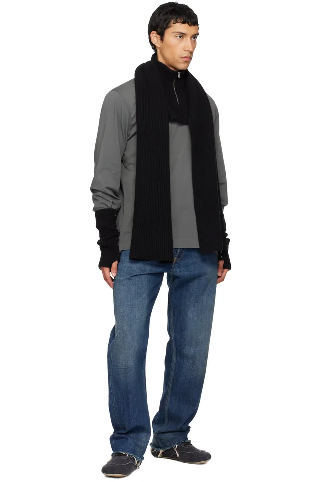 MM6 Maison Margiela Black Anatomic Canvas Sneakers, photo 5 of 5 from SSENSE