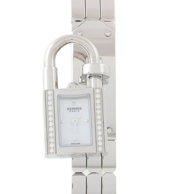 Hermès 에르메스 켈리 다이아 스틸 시계 (KE4.130b) from GUGUS