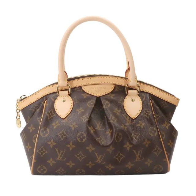 Louis Vuitton Monogram Tivoli PM Hand Bag Brown Gold in Brown Coated canvas from The Reluxe