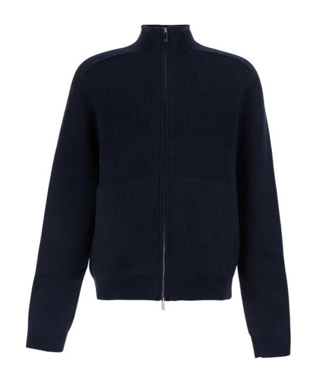 Emporio Armani Ribbed Zipped Cardigan from SENSER, photo 1 of 1
