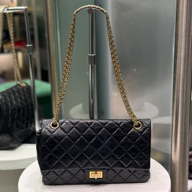 Chanel Reissue 2.55 - Black in Black from Revivre Luxury Consignment