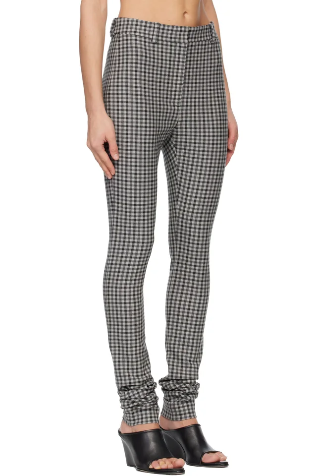 Acne Studios Gray Wool Leggings, photo 2 of 4 from SSENSE