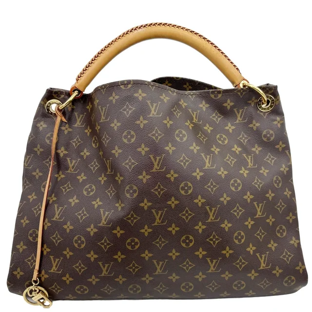 Louis Vuitton Artsy MM Monogram Canvas Hobo Bag Brown in Brown Coated canvas from Dallas Designer Handbags
