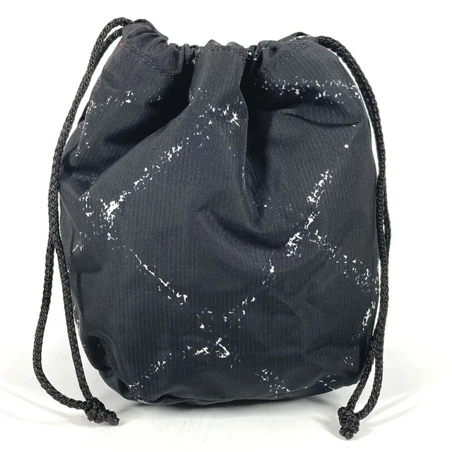 Chanel Pouch Drawstring Nylon Black in Black Nylon from The Reluxe