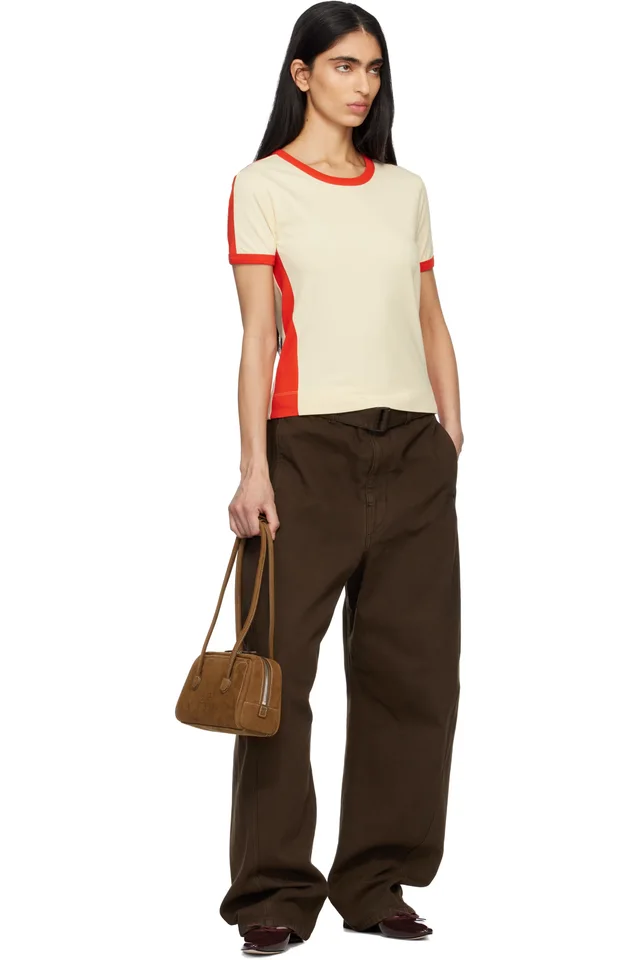 MARGESHERWOOD Brown Soft Boston EW Bag, photo 4 of 4 from SSENSE