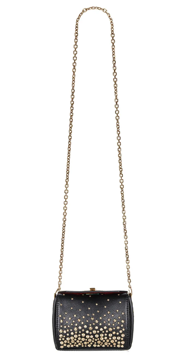 Alexander McQueen Box Bag Nano Meteor, Black/Gold from Cultstatus, photo 1 of 1