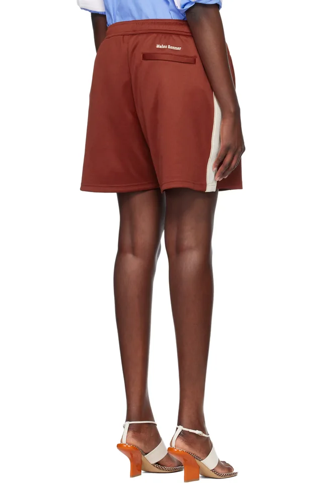 Wales Bonner Red Motion Shorts, photo 3 of 4 from SSENSE
