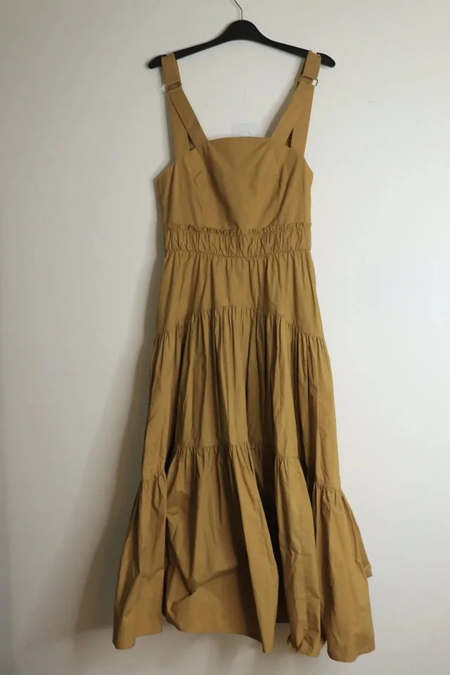 Proenza Schouler Neutral Tiered Midi Dress - Uk 6 in Beige, Women's (Size Xs) in neutral|white from Grailed, photo 1 of 1