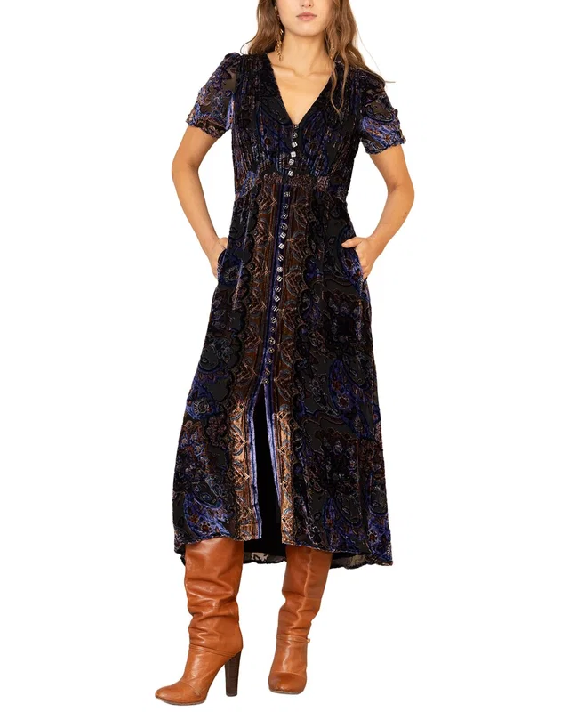 Hale Bob Paisleigh Short Sleeve Midi Dress, image 1 of 1 from Rue La La