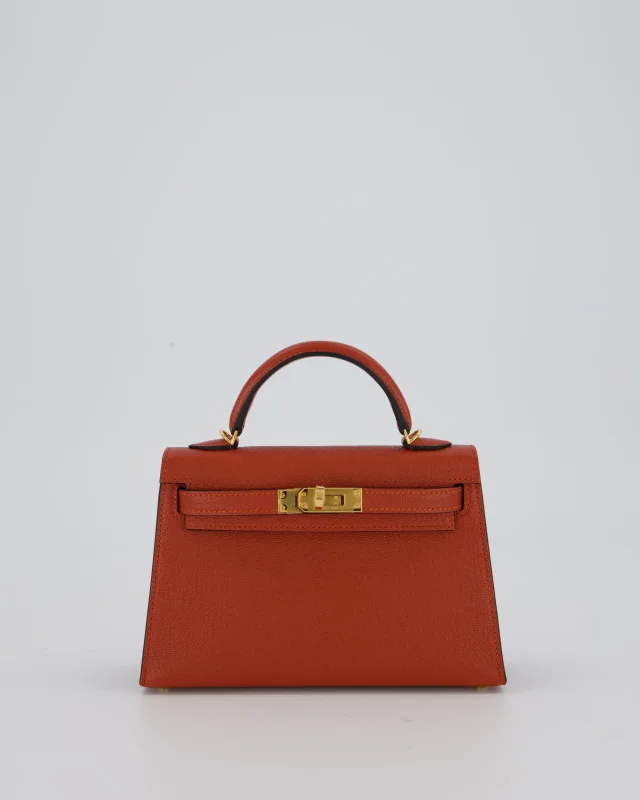 Hermès HSS Mini Kelly II 20 Bag in Blue Goatskin from Sellier, photo 2 of 24