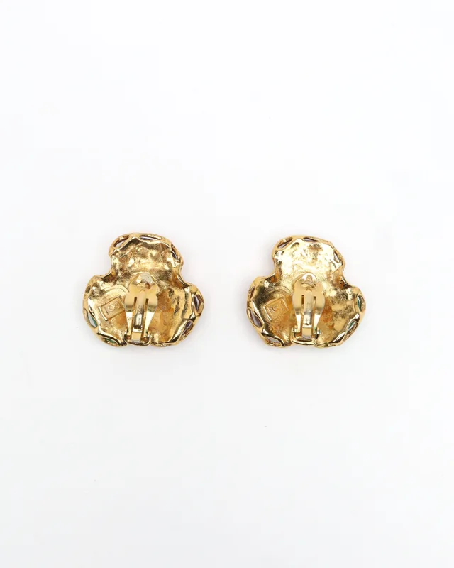 Saint Laurent Stone Clip-on Earrings from A Retro Tale, photo 2 of 3