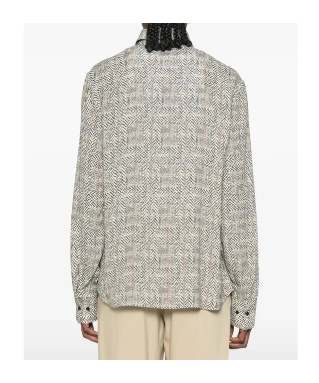 Ermanno Scervino geometric-print button-down shirt, photo 3 of 5 from SENSER