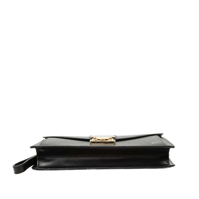 Black Louis Vuitton Epi Pochette Sellier Dragonne Clutch Bag in Black Leather from Designer Revival, photo 2 of 2