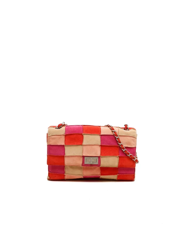 Chanel 2.55 Patchwork Suede Flap Bag from A Retro Tale