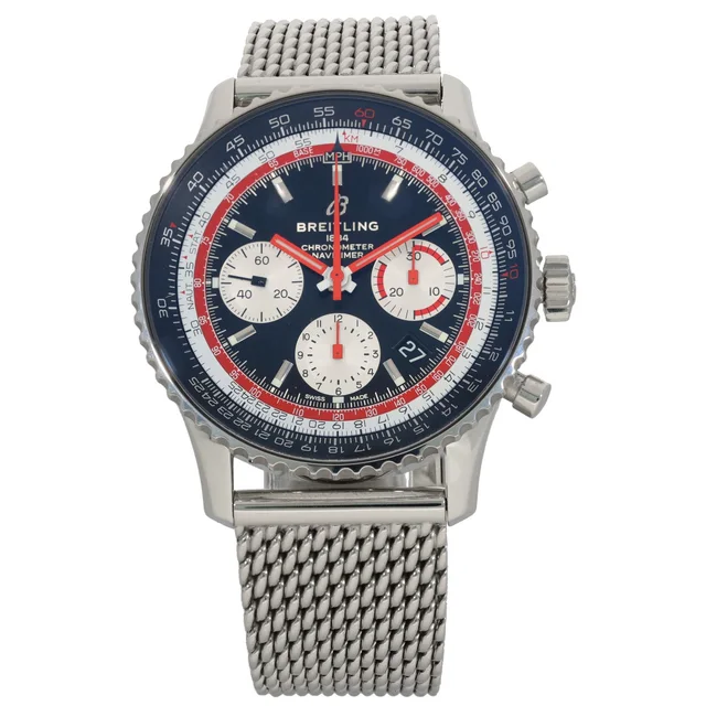 Breitling Navitimer B01 AB0121 43mm Stainless Steel Watch from H&T