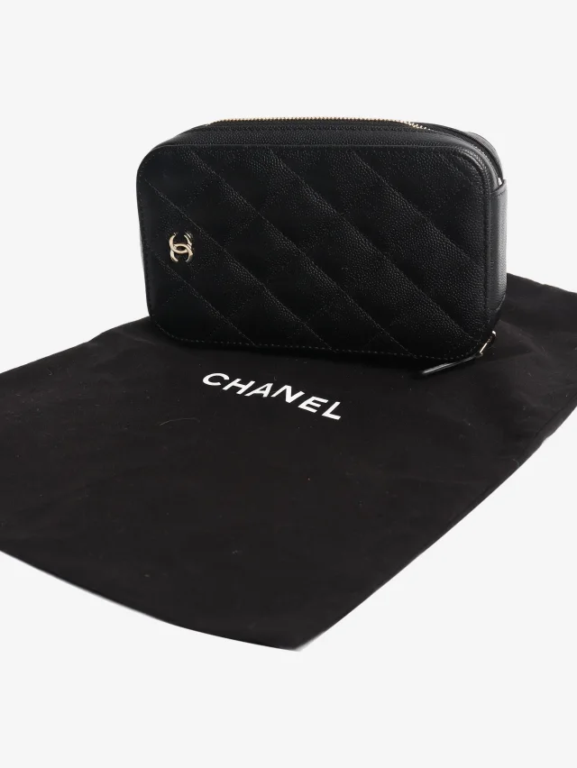 Chanel Black 2019 quilted phone holder in Black Caviar leather from Sign of the Times, photo 11 of 11