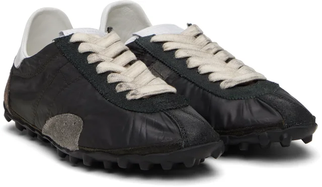 Maison Margiela Black Sprinters Sneakers, photo 4 of 5 from SSENSE