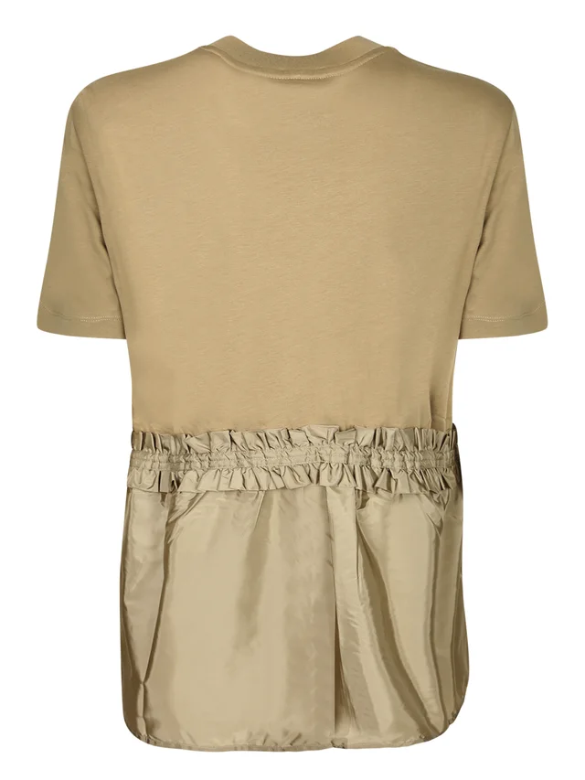 Moncler ruffled logo-patch T-shirt, photo 2 of 7 from SENSER