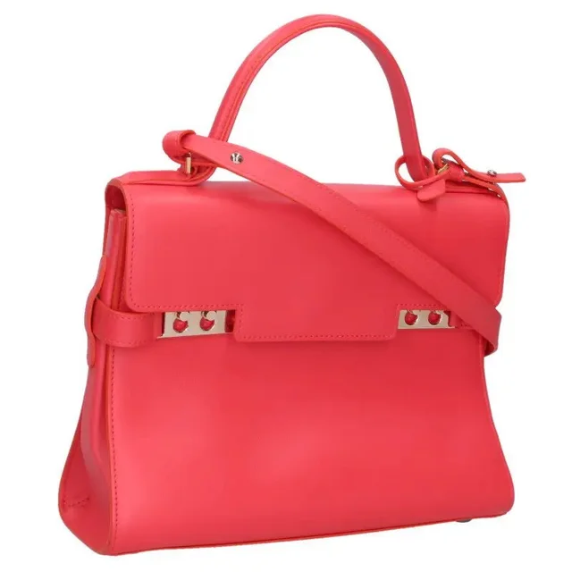Delvaux Tempête Mm Calfskin Bag Red Size in multicolor Calfskin from Grailed, photo 1 of 1