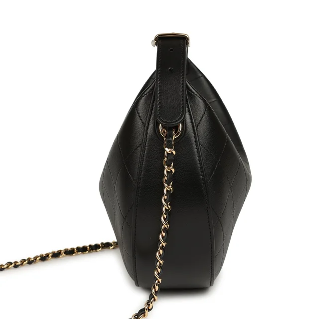 Chanel Top Handle Soft Hobo in Black Lambskin from Madison Avenue Couture, photo 2 of 2