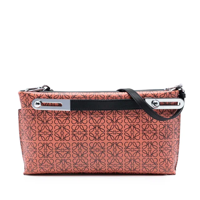 Orange LOEWE Small Repeat Anagram Leather Missy Satchel in Orange Leather from Designer Revival, photo 1 of 1