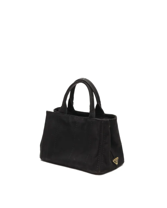 Prada Small Canapa Tote Bag in Canvas from A Retro Tale, photo 3 of 7