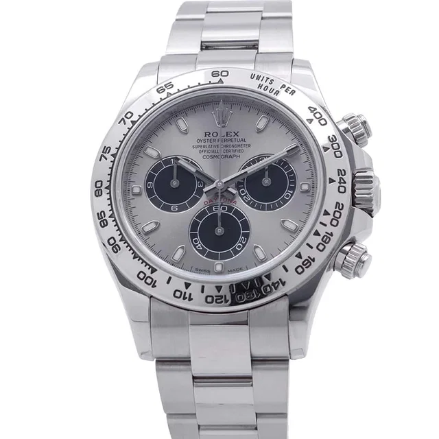 Rolex Cosmograph Daytona W40mm 18K White Gold Steel Dial116509 in White from GALLERY RARE