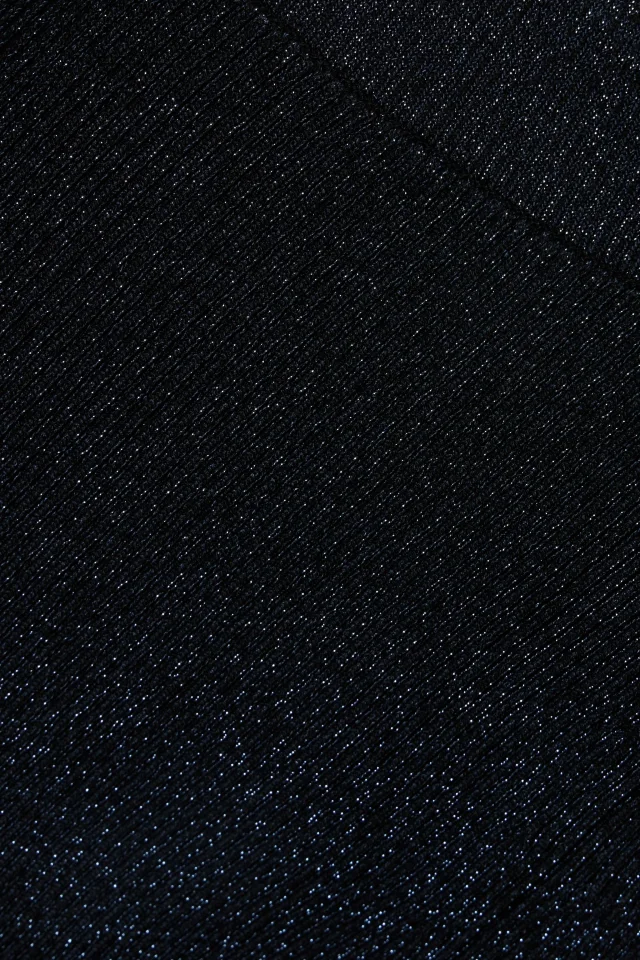 3.1 Phillip Lim Marlet Cutout Metallic Ribbed-Knit Flared Pants in Midnight blue, photo 4 of 4 from THE OUTNET