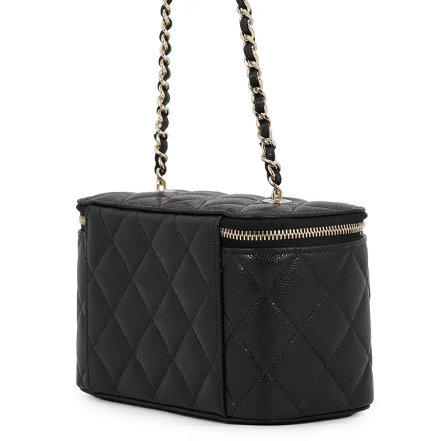 Chanel Matelasse Vanity ChainShoulder Bag BlackAP1341 Caviar Leather Size 360 in Caviar leather from GALLERY RARE, photo 2 of 10