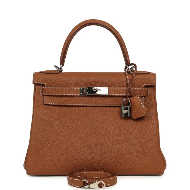 Hermès Kelly Retourne 28 Gold Togo Palladium Hardware from Madison Avenue Couture